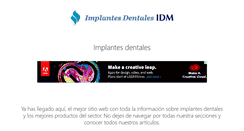 Desktop Screenshot of implantesdentalesmedicos.com